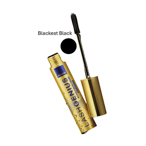 Lash Genius 5 Etkili Suya Dayanıklı ( Waterproof ) Maskara 10 ml - (Blackest Black)