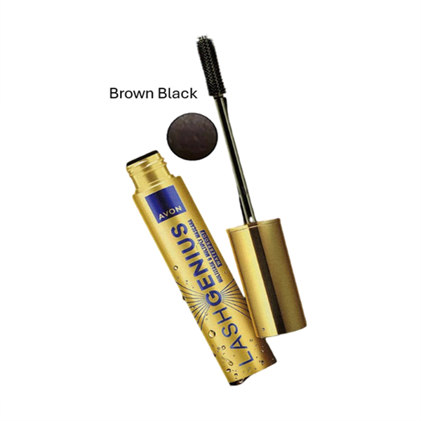 Lash Genius 5 Etkili Suya Dayanıklı ( Waterproof ) Maskara 10 ml - (Brown Black)